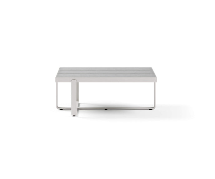 Modern Capri Outdoor Coffee Table with Glass Top Casa Design Group