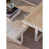 Modern Capri Outdoor Coffee Table with Glass Top Casa Design Group