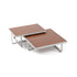 Modern Capri Outdoor Coffee Table with Glass Top Casa Design Group