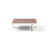 Modern Capri Outdoor Coffee Table with Glass Top Casa Design Group