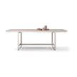 Modern Capri Outdoor Dining Table in Lava Stone Casa Design Group