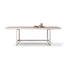 Modern Capri Outdoor Dining Table in Lava Stone Casa Design Group