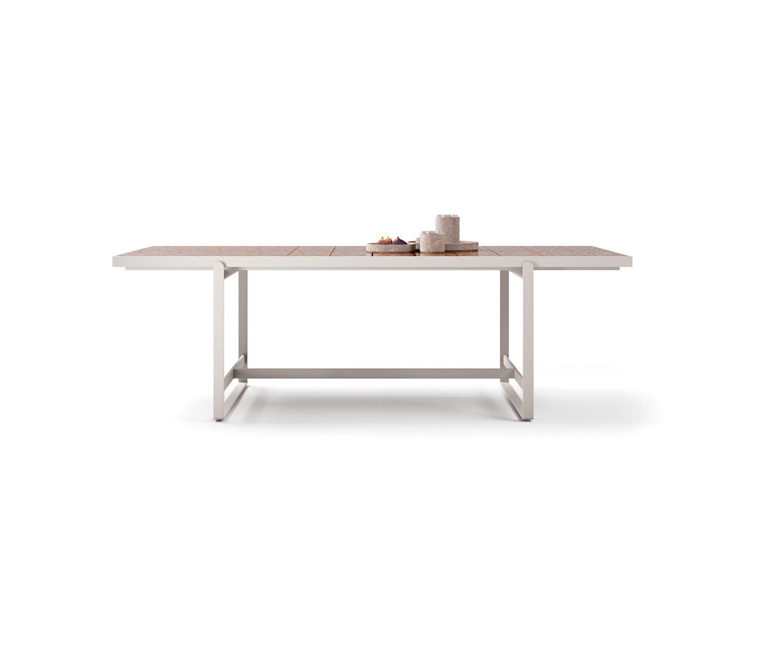 Modern Capri Outdoor Dining Table in Lava Stone Casa Design Group