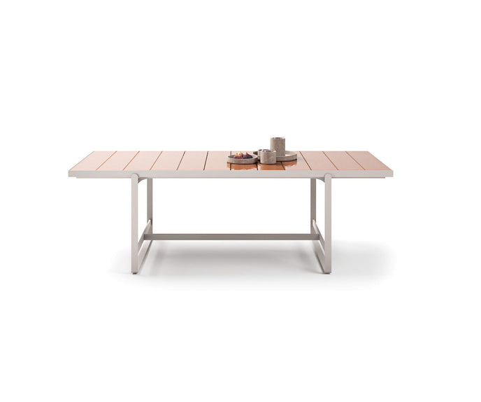 Modern Capri Outdoor Dining Table in Lava Stone Casa Design Group