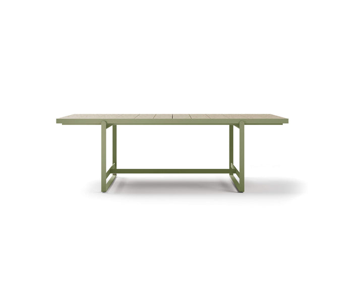 Modern Capri Outdoor Dining Table in Lava Stone Casa Design Group