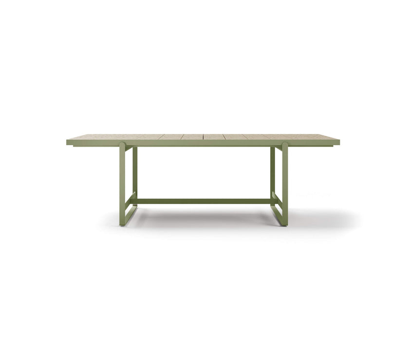 Modern Capri Outdoor Dining Table in Lava Stone Casa Design Group
