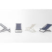 Capri Outdoor Chaise Lounge with Gloss-Varnished Aluminum Structure for Luxurious Outdoor Relaxation | Casa Design Group 