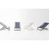 Capri Outdoor Chaise Lounge with Gloss-Varnished Aluminum Structure for Luxurious Outdoor Relaxation | Casa Design Group 