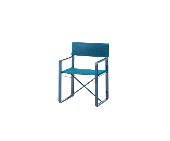 Capri Outdoor Dining Chair by Paola Lenti with Gloss-Varnished Aluminium Structure | Casa Design Group