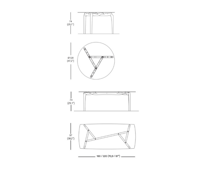 Carlina Dining Table BD Barcelona 