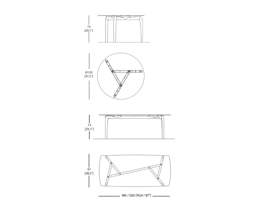 Carlina Dining Table BD Barcelona 