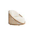 Cask Lounge Chair by Expormim in natural rattan with outdoor upholstery - Casa Design Group
