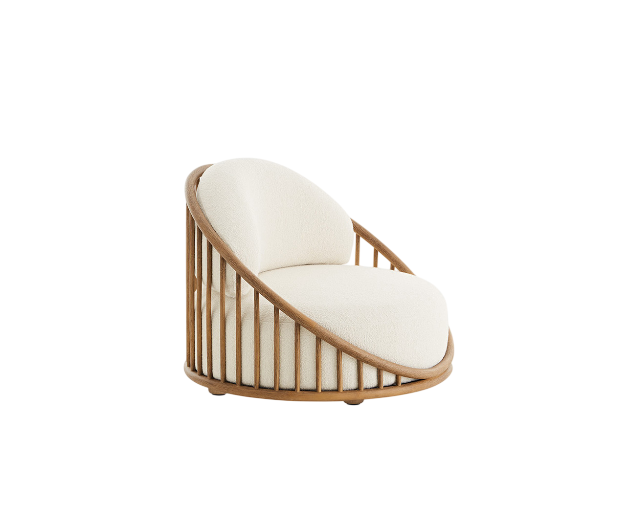 Cask Lounge Chair by Expormim in natural rattan with outdoor upholstery - Casa Design Group