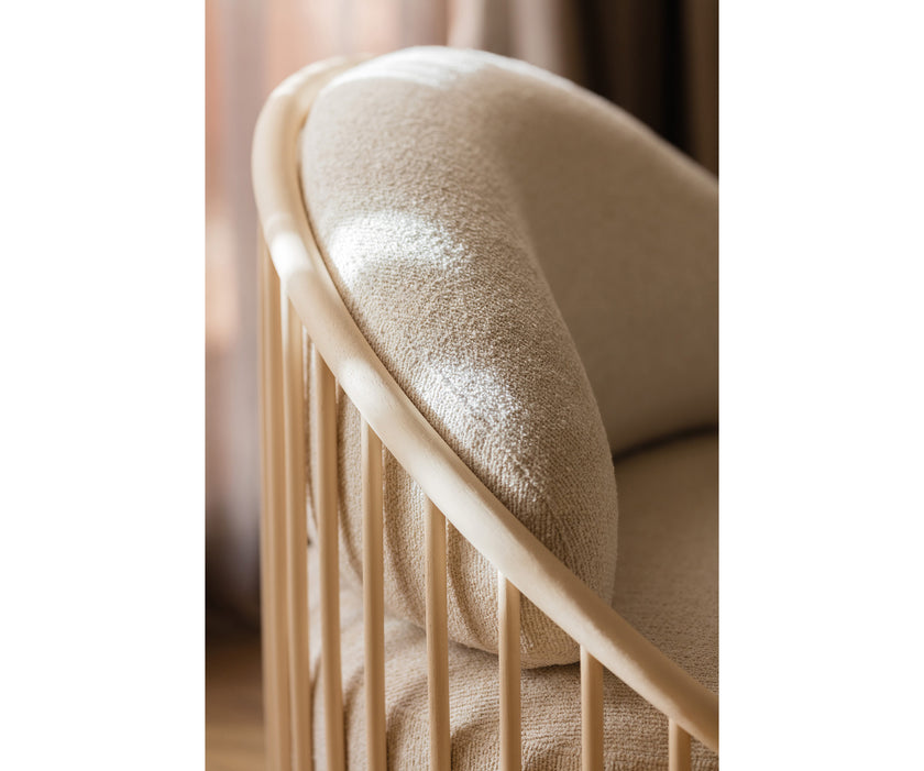 Cask Lounge Chair by Expormim in natural rattan with outdoor upholstery - Casa Design Group