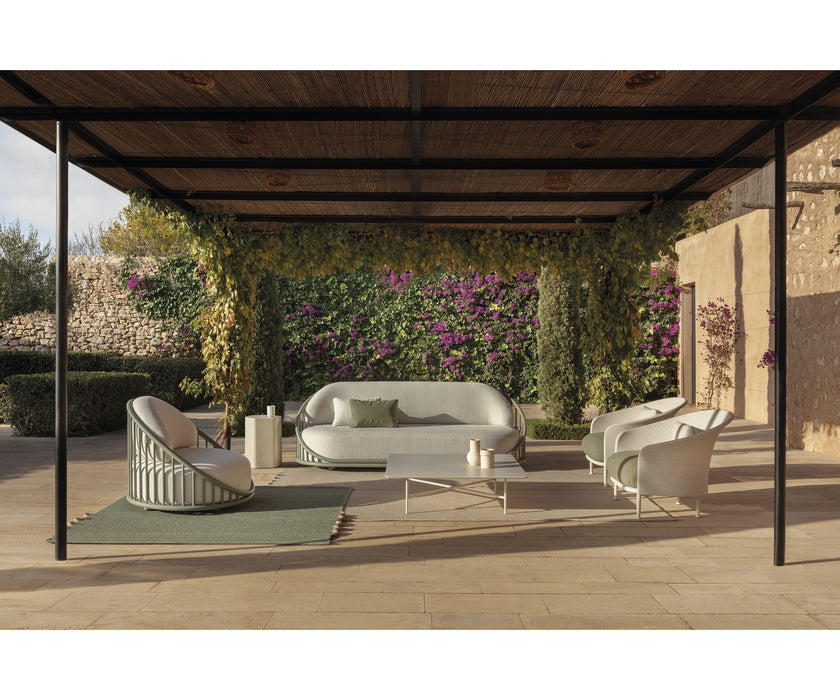 Cask Outdoor Lounge Chair by Expormim with aluminium frame and outdoor upholstered seating – Casa Design Group