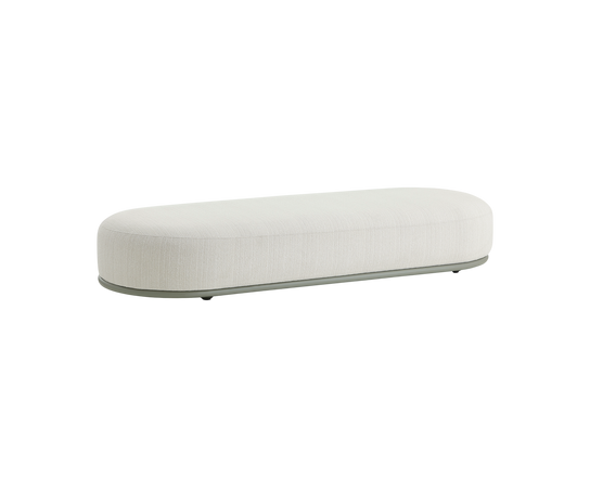 Cask Outdoor Ottoman by Expormim with aluminium frame and outdoor upholstery Casa Design Group
