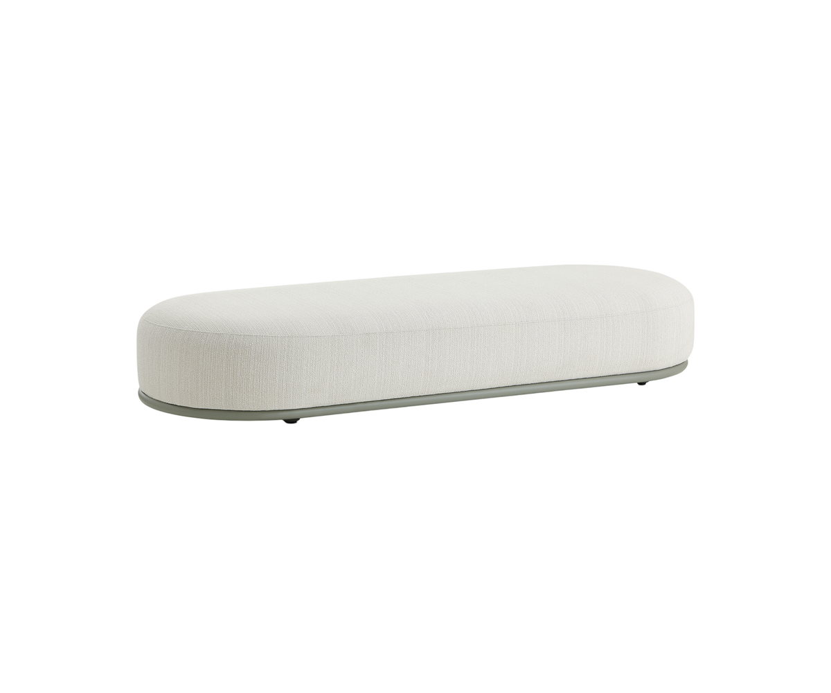 Cask Outdoor Ottoman by Expormim with aluminium frame and outdoor upholstery Casa Design Group