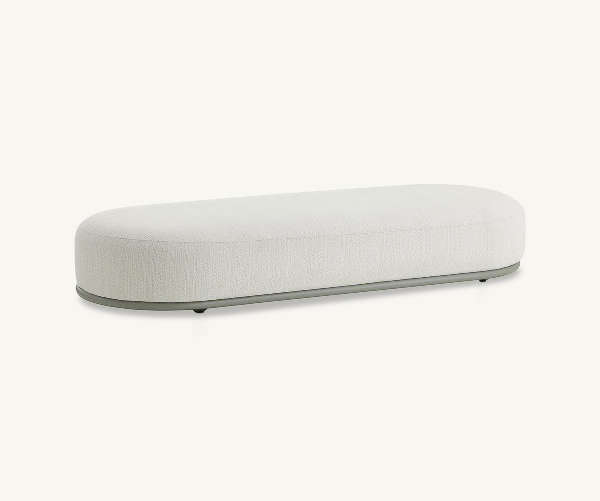 Cask Outdoor Ottoman by Expormim with aluminium frame and outdoor upholstery Casa Design Group