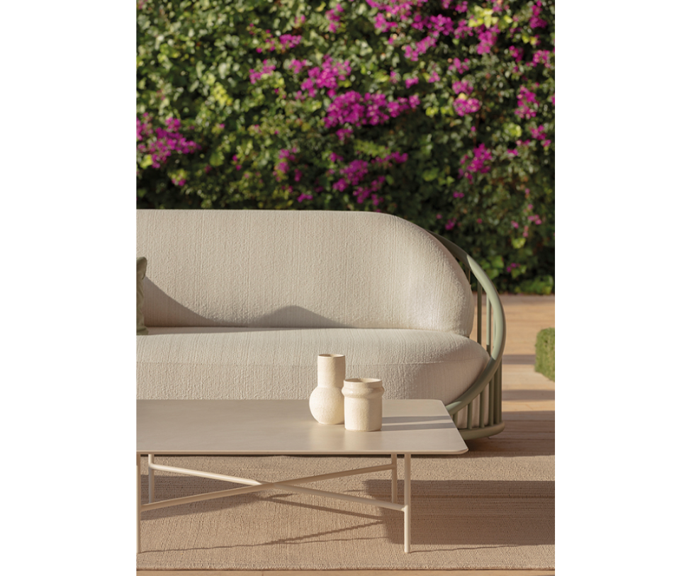 Cask Outdoor Sofa by Expormim with aluminium frame and outdoor upholstery Casa Design Group