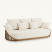 Cask Sofa by Expormim in natural rattan with upholstered cushions Casa Design Group