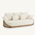 Cask Sofa by Expormim in natural rattan with upholstered cushions Casa Design Group