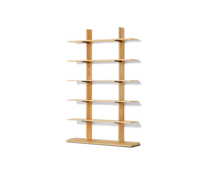 FF.Spine Wall-Mounted with Floor Base Bookcase by Cassina