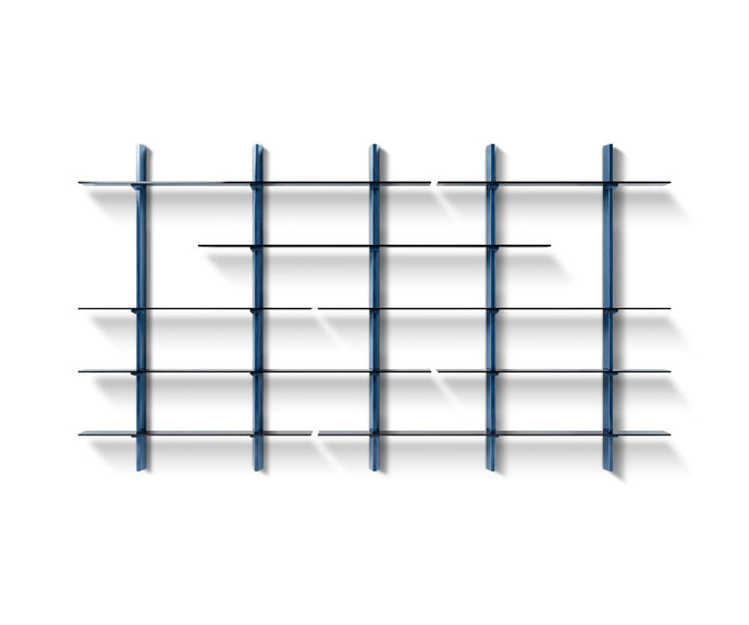 FF.Spine Wall-Mounted Solid Wood Bookcase by Cassina