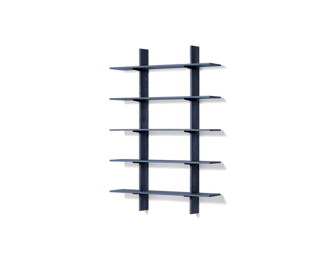 FF.Spine Wall-Mounted Solid Wood Bookcase by Cassina