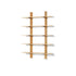 FF.Spine Wall-Mounted Solid Wood Bookcase by Cassina