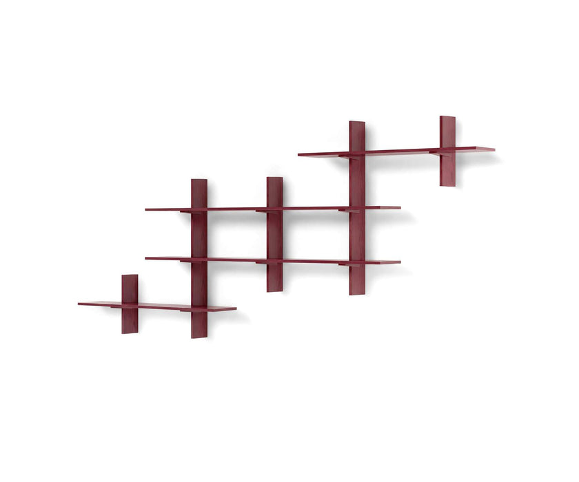 FF.Spine Wall-Mounted Solid Wood Bookcase by Cassina