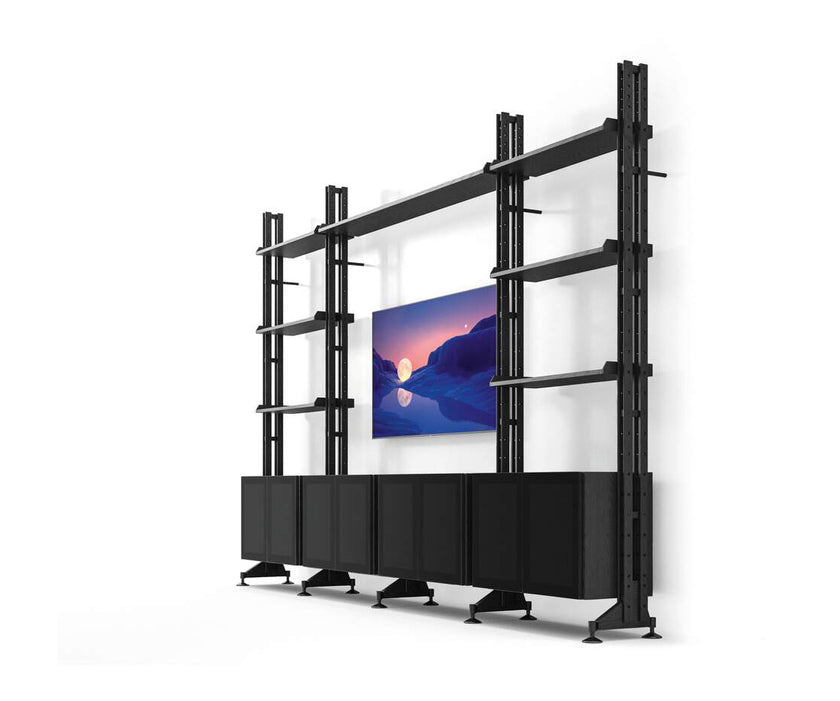 Infinito Wall modular wall-mounted bookcase by Cassina designed by Franco Albini