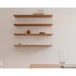 Libreria Pensile Wall-Mounted Oak Bookcase by Cassina