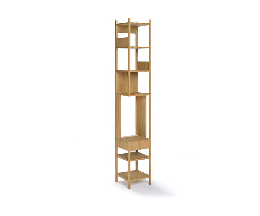 Lungangolo Oak Bookshelf with Integrated Drawer by Cassina