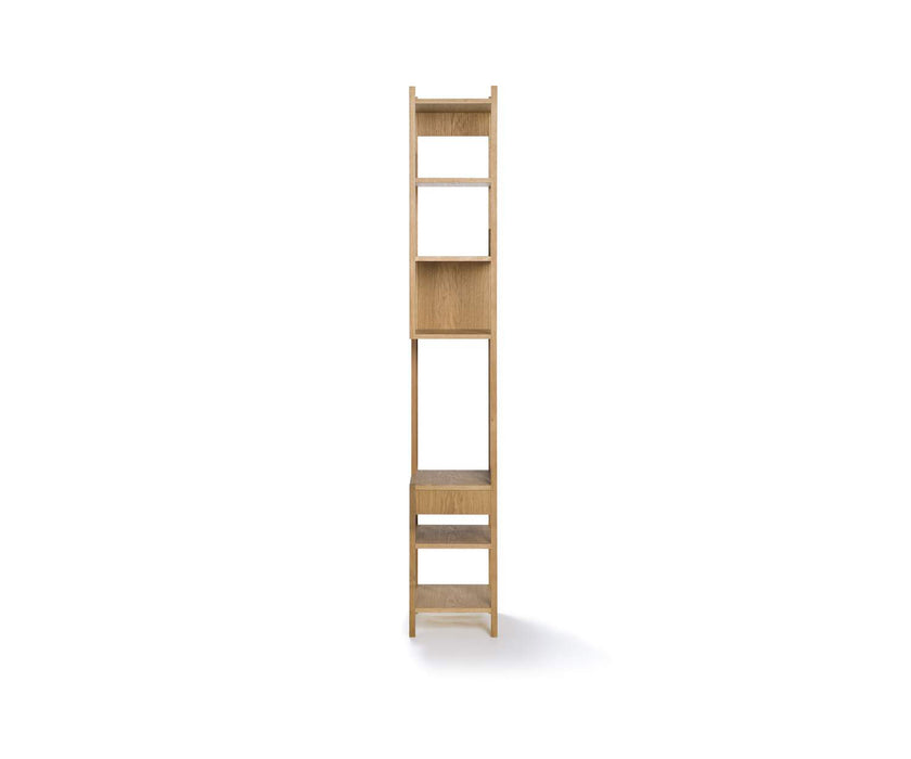Lungangolo Oak Bookshelf with Integrated Drawer by Cassina