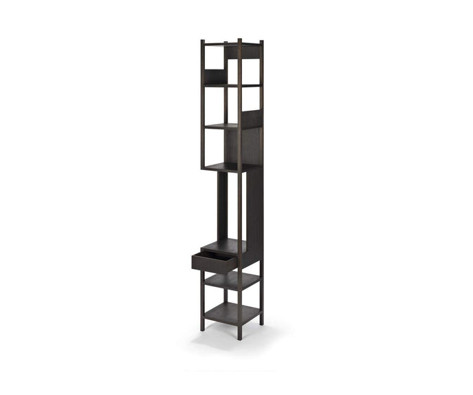Lungangolo Oak Bookshelf with Integrated Drawer by Cassina