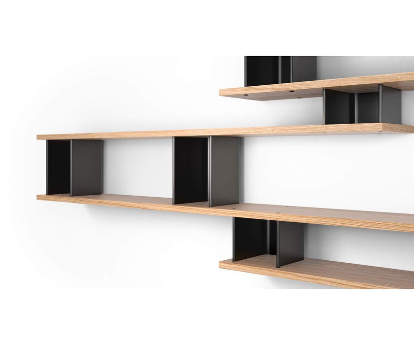 Nuage à Plots Wood and Aluminum Bookcase by Cassina