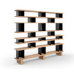 Nuage à Plots Wood and Aluminum Bookcase by Cassina
