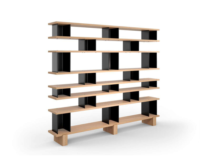 Nuage à Plots Wood and Aluminum Bookcase by Cassina