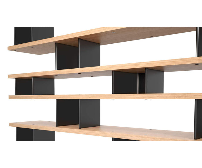 Nuage à Plots Wood and Aluminum Bookcase by Cassina