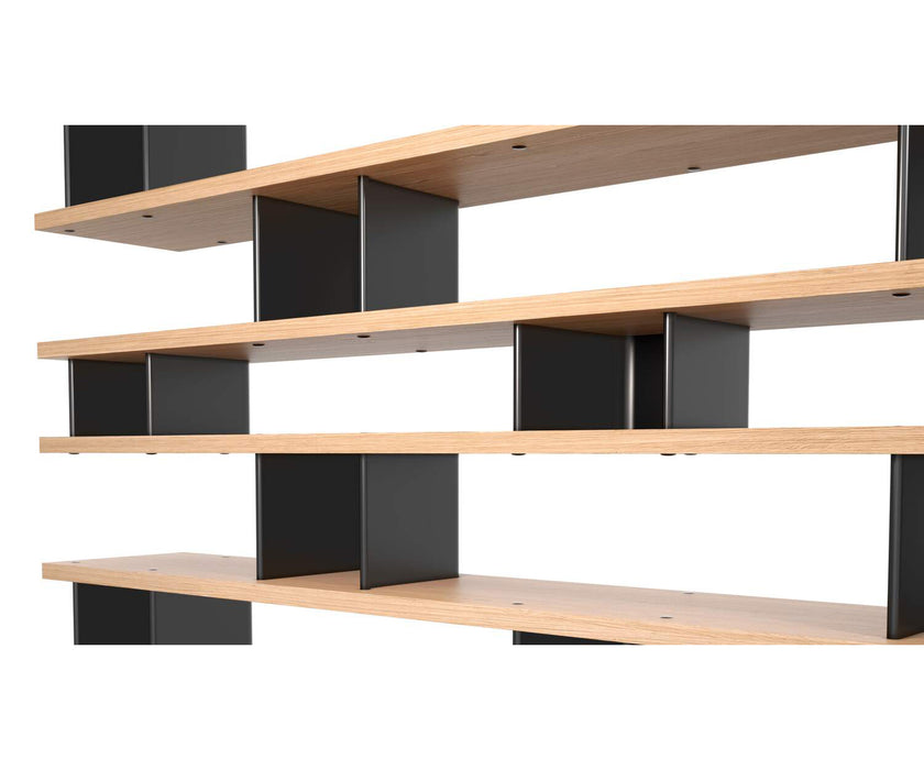 Nuage à Plots Wood and Aluminum Bookcase by Cassina