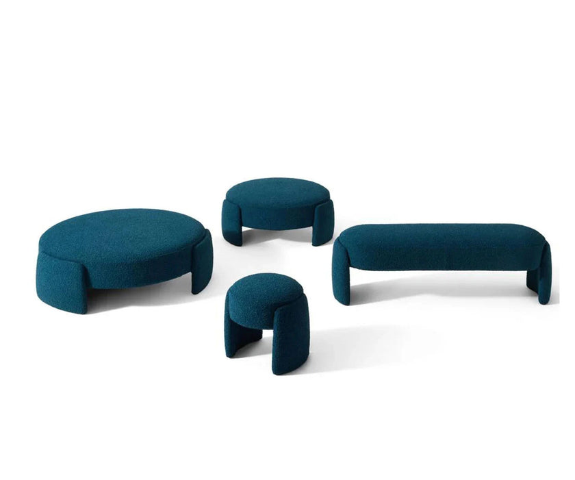 Cassina Ruuna upholstered bench designed by Patricia Urquiola.