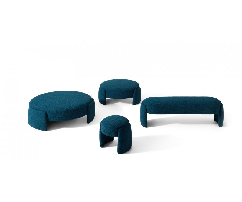 Cassina Ruuna upholstered pouf designed by Patricia Urquiola.