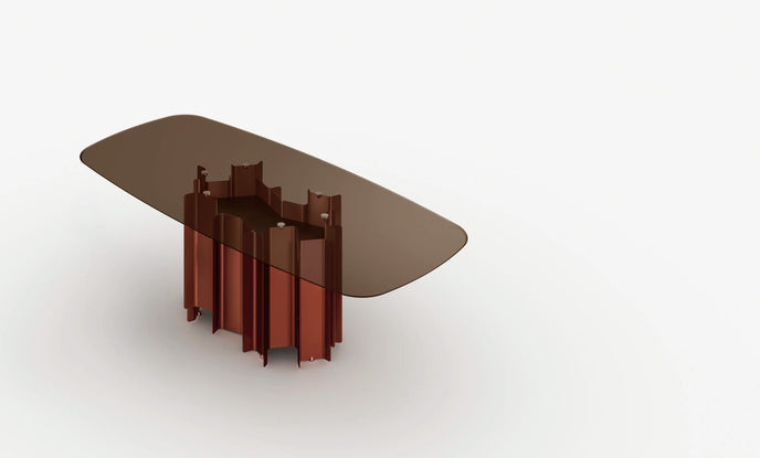 Cathedral Glass Dining Table by Studio14 for Tonelli Design | Casa Design Group