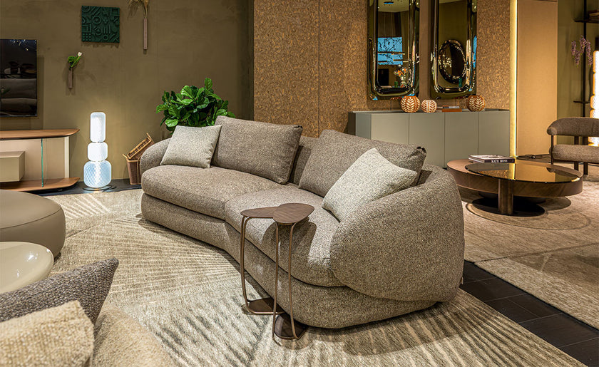 Craig Supersoft sofa by Cattelan Italia featuring rounded armrests, generous proportions, and soft upholstered cushions.