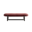 Cecil Upholstered Indoor Bench with Leather Piping by CPRN Homood | Casa Design Group