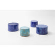 Cerchi Outdoor Round Coffee Table by Paola Lenti, Featuring Unique Majolica Design And Glass Top | Casa Design Group