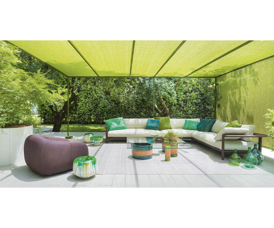 High End Cerchi Outdoor Square Coffee Table by Paola Lenti Casa Design Group