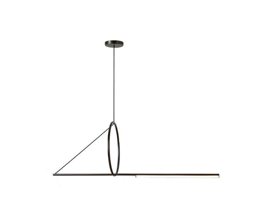 Cercle Et Trait Pendant Suspension