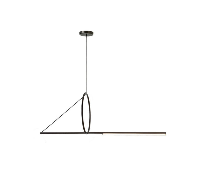 Cercle Et Trait Pendant Suspension