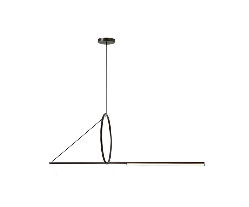 Cercle Et Trait Pendant Suspension